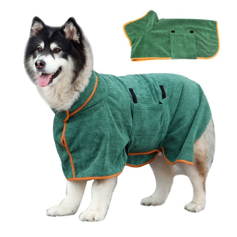 Super Absorbent Pet Bathrobe-M
