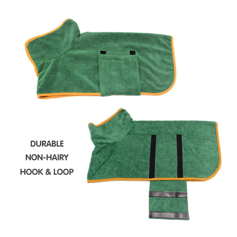 Super Absorbent Pet Bathrobe-M