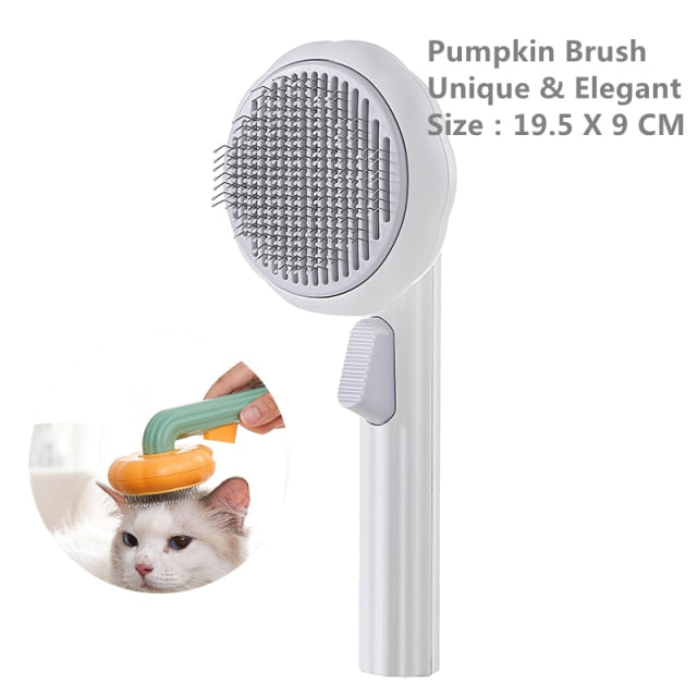 Pumpkin Design Cat Groomer Brush