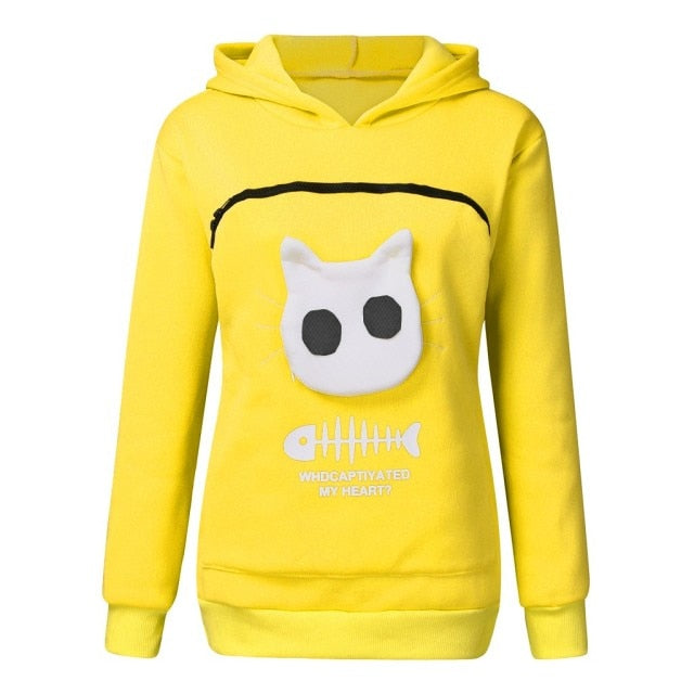 Cat Lovers Hoodie Cuddle Pouch