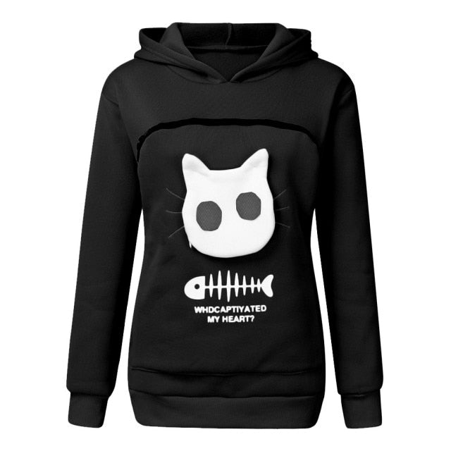 Cat Lovers Hoodie Cuddle Pouch