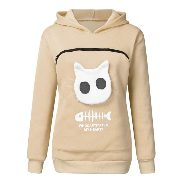 Cat Lovers Hoodie Cuddle Pouch